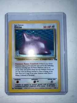 Ditto 3/62 Holo Rare - 1999 Fossil WOTC - Lightly Played Vintage Pokemon Card - Image 1