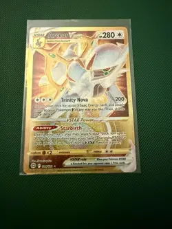Pokemon TCG Brilliant Stars Arceus VSTAR Gold Card 184/172 NM - Image 1