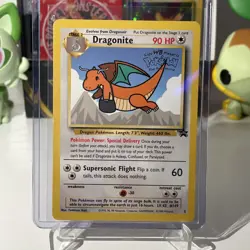 Dragonite Pokemon Kids WB The First Movie Promo Card Black Star Promo #5 - Image 1