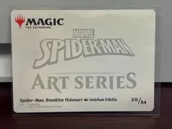 Spider-Man, Brooklyn Visionary Art Card, Magic the Gathering Spider-Man, 20 - Image 2