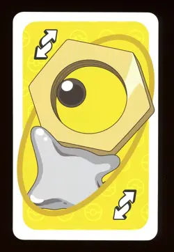 Meltan YELLOW Reverse Pokemon Mattel Original Japanese UNO Card Near Mint - Image 1