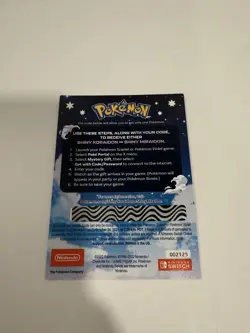 Pokemon Scarlet and Violet Shiny Koraidon OR Miraidon Gamestop Promo Card Code - Image 2