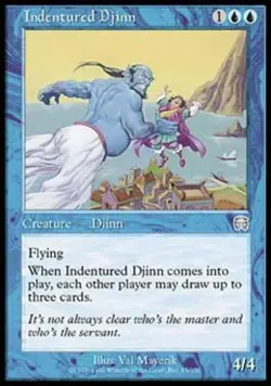 Indentured Djinn - Light Play MTG Mercadian Masques - Image 1