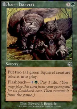 Acorn Harvest - Light Play MTG Torment - Image 1