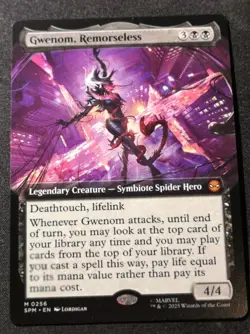 Gwenom, Remorseless - Extended Art - SPM - MTG - EN - NM - 0256 - Image 1