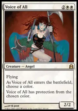 Voice of All - Light Play MTG Commander - Image 1