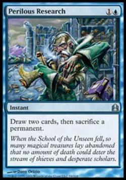 Perilous Research - Light Play MTG Commander - Image 1