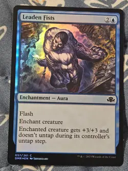 Leaden Fists FOIL (057) Dominaria Remastered DMR MTG Magic - Image 3