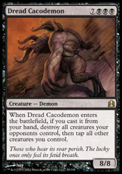 Dread Cacodemon - Light Play MTG Commander - Image 1