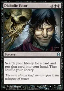 Diabolic Tutor - Light Play MTG Commander - Image 1