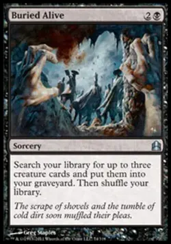 Buried Alive - Light Play MTG Commander - Image 1