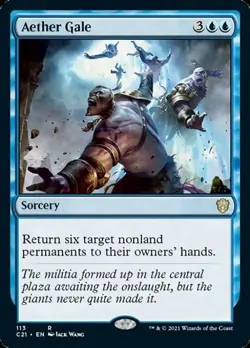 Aether Gale - Light Play MTG Commander 2021 Strixhaven - Image 1