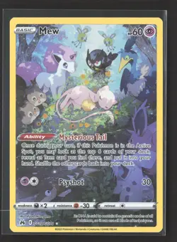 Pokemon Crown Zenith Galarian Gallery Mew trainer gallery rare holo #GG10 - Image 1