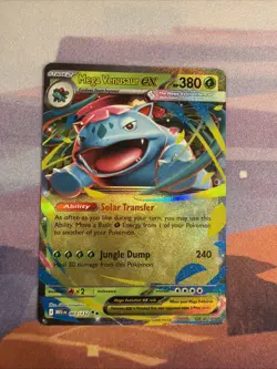 Mega Venusaur EX 003/132 Mega Evolution Holo Rare Pokemon Card NM - Image 1