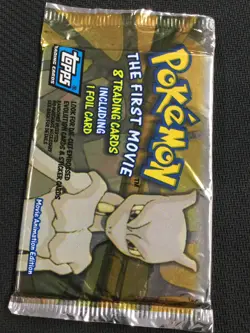 Vintage 1999 Pokemon "The First Movie" Topps 8 Trading Cards 1 Foil per Pack - Image 3