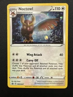 Noctowl SWSH027 SWSH: Sword & Shield Black Star Promo Pokemon - Image 1