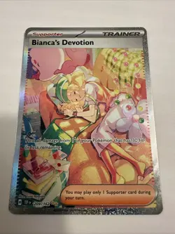 Bianca's Devotion SIR Temporal Forces 209/162 Pokemon Trainer Holo English - Image 1
