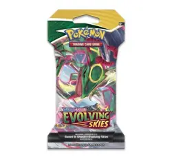 Pokemon Sword & Shield Evolving Skies Sleeved Booster Pack Sealed (Rayquaza Art) - Image 1