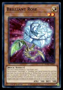 Brilliant Rose Power of the Elements POTE-EN021 MP YuGiOh TCG | Buy 10 Get 10 Fr - Image 1
