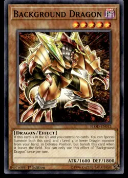Background Dragon Flames of Destruction FLOD-EN012 MP YuGiOh TCG | Buy 10 Get 10 - Image 1