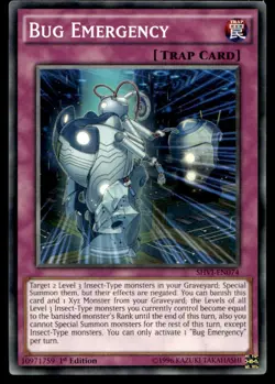 Bug Emergency Shining Victories SHVI-EN074 MP YuGiOh TCG | Buy 10 Get 10 Free - Image 1