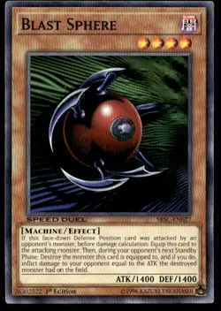 Blast Sphere Speed Duel: Scars of Battle SBSC-EN027 MP YuGiOh TCG | Buy 10 Get 1 - Image 1