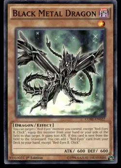 Black Metal Dragon Clash of Rebellions CORE-EN022 MP YuGiOh TCG | Buy 10 Get 10 - Image 1