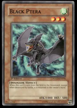 Black Ptera Power of the Duelist POTD-EN018 MP YuGiOh TCG | Buy 10 Get 10 Free - Image 1