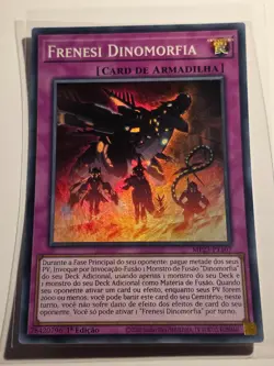 Dinomorphia Frenzy●YUGIOH●MP23●SUPER RARE●PORTUGUESE●1st ED●NM●2554 - Image 1