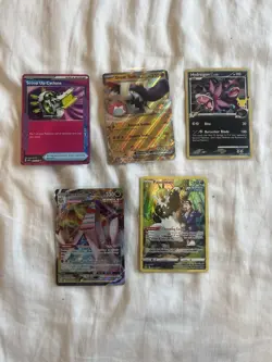 Pokemon TCG Bundle x5 Cards - Vmax, Trainer Gallery, EX, Celebrations - Image 1