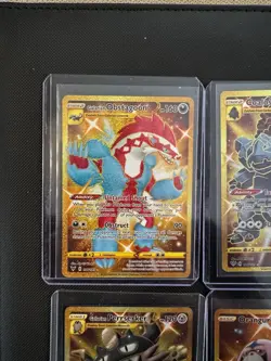 Lot Of 6 Gold Secret Rare Pokemon Cards Rebel Clash, Vivid Voltage - Image 2
