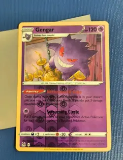 Gengar 066/196 Pokemon Lost Origins Reverse Holo Rare - Mint Condition Card - Image 1