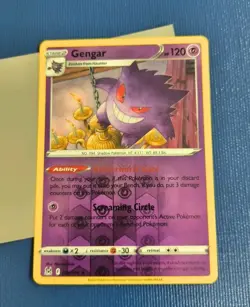 Gengar 066/196 Pokemon Lost Origins Reverse Holo Rare - Mint Condition Card - Image 2