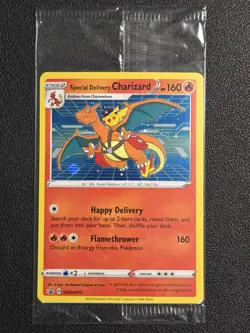 SEALED Special Delivery Charizard Promo SWSH075 HOLO Pokemon PROMO card - Image 1