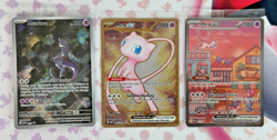 Mew ex and Mewtwo Pokemon 151 Ultra Premium Collection Promo 3 Card Lot - Image 1