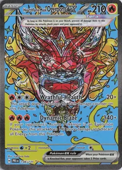 Pokemon TCG Hearthflame Mask Ogerpon EX Prismatic Evolutions Holo Card 148/131 - Image 1