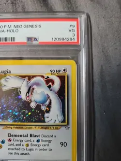 Pokemon TCG Lugia Neo Genesis PSA VG 3 9/111 Holo Rare 2000 WOTC Vintage Card - Image 4