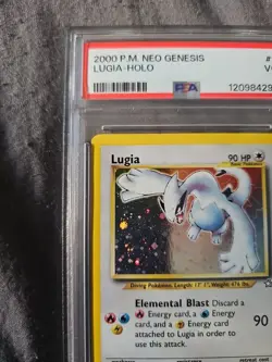 Pokemon TCG Lugia Neo Genesis PSA VG 3 9/111 Holo Rare 2000 WOTC Vintage Card - Image 5