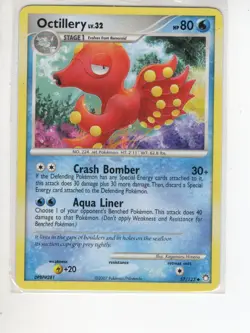 OCTILLERY DIAMOND & PEARL MYSTERIOUS TREASURES SET POKEMON CARD 57/123 LP - Image 1
