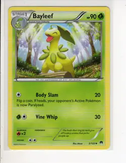 BAYLEEF BREAKPOINT SET POKEMON CARD 2/122 NM/M - Image 1