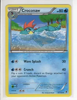 CROCONAW PHANTOM FORCES SET POKEMON CARD 16/119 LP - Image 1