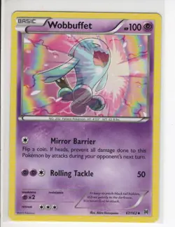WOBBUFFET BREAKTHROUGH XY SET POKEMON CARD 67/162 LP - Image 1