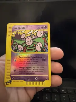 Pokemon Card - Aquapolis 77/147 - EXEGGCUTE (REVERSE holo-foil) *Played* - Image 1