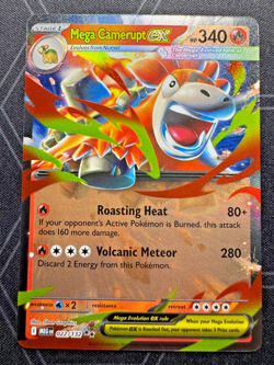 Mega Camerupt EX 022/132 Mega Evolution Holo Rare Pokemon TCG Card - NM - Image 1
