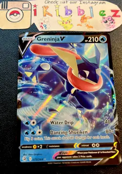 Greninja V 073/264 NM Full Art Ultra Rare Pokemon Card. Free Tracked Shipping! - Image 1