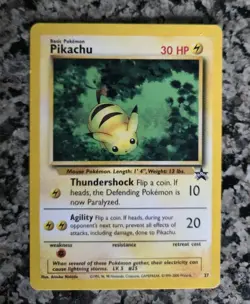 Pikachu #27 Black Star Promo Rare Vintage Pokemon Card - Image 1