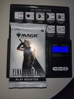 Heavy 26.09g Magic The Gathering Sealed Final Fantasy Booster Pack - Image 1