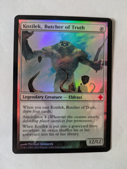 Foil Kozilek, Butcher of Truth Rise of the Eldrazi MTG NM Free shipping with tra - Image 1