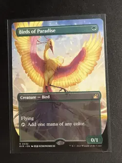 Birds of Paradise (Anime Borderless) Ravnica Remastered Regular - Image 1