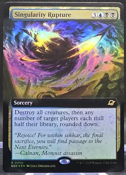 Singularity Rupture #350 Edge of Eternities Extended Art Foil Rare - Image 1